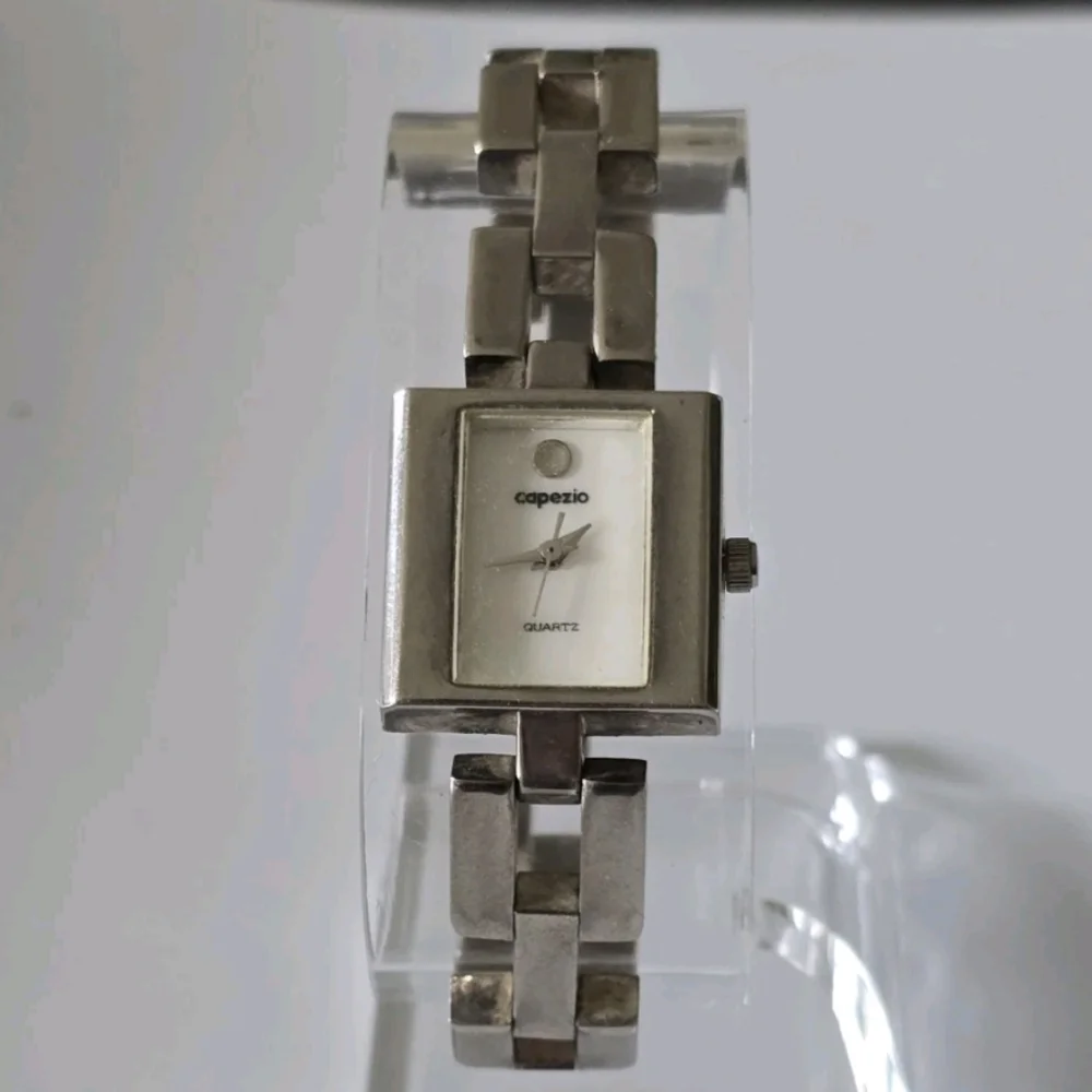 Capezio Watch 1105 Silver Tone Quartz Analog Sz. 7